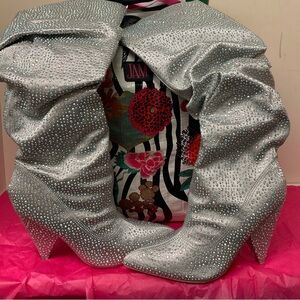 Cape Robbin Silver Heeled Boots